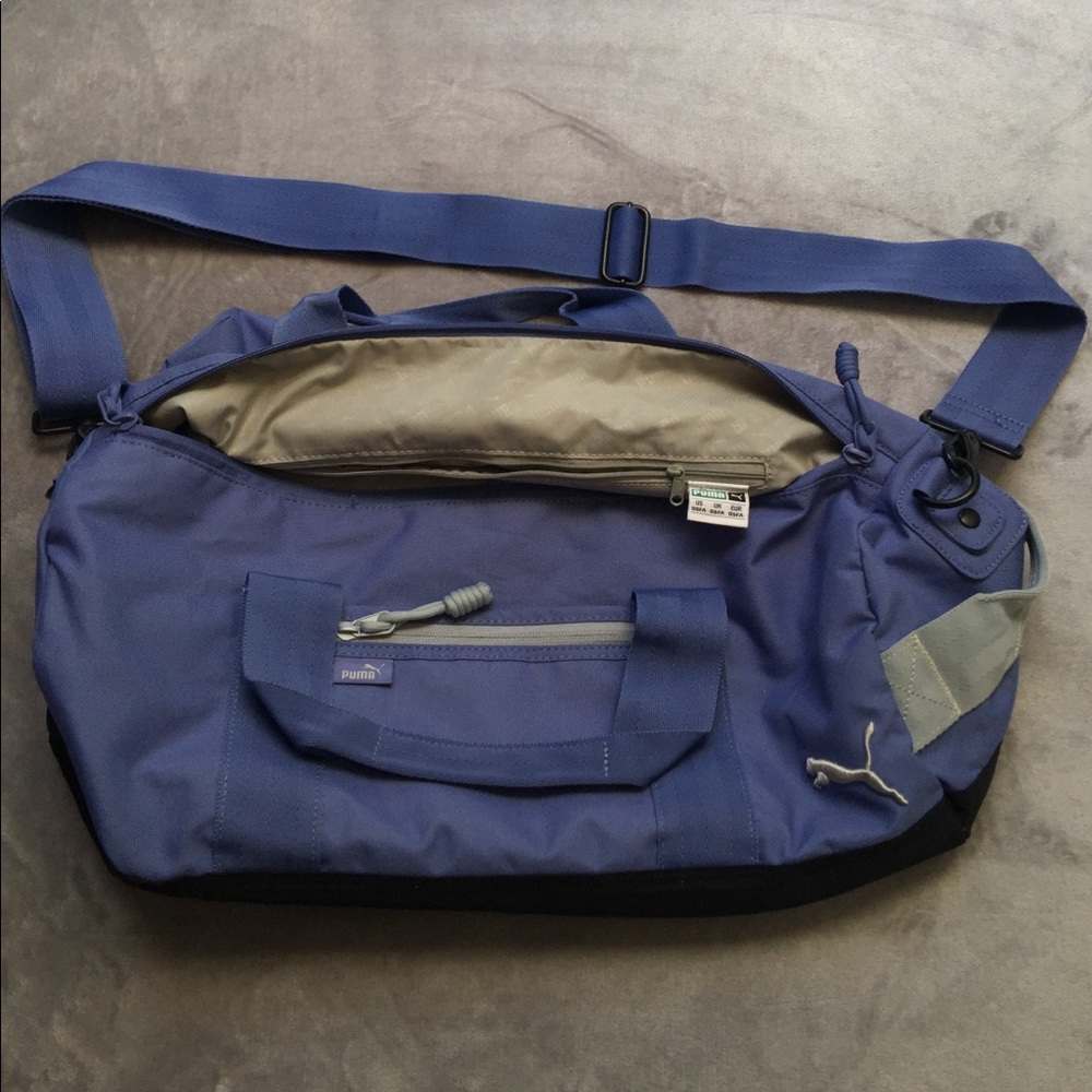 Lavender Puma workout bag